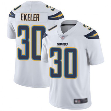 Los Angeles Chargers NFL Football Austin Ekeler White Jersey Men Limited 30 Road Vapor Untouchable